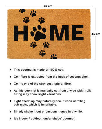 45x75 cm doormat