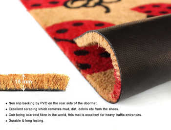 printed coir doormat