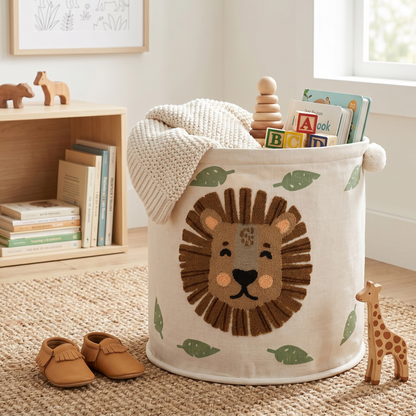 Lion Face Basket