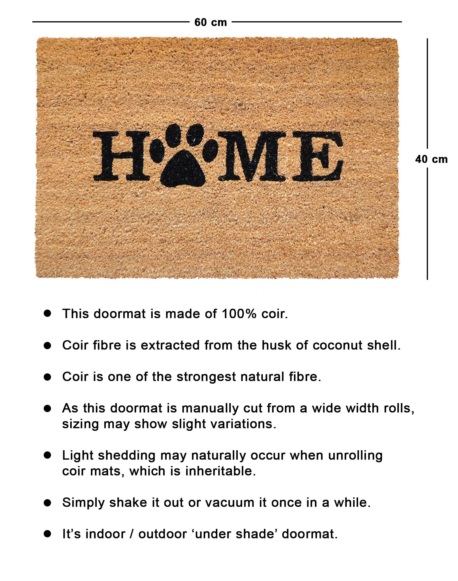 anti-skid pvc backing doormat